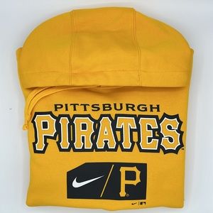 Pittsburgh Pirates Team Lettering Nike Club Pullover Hoodie - Men's